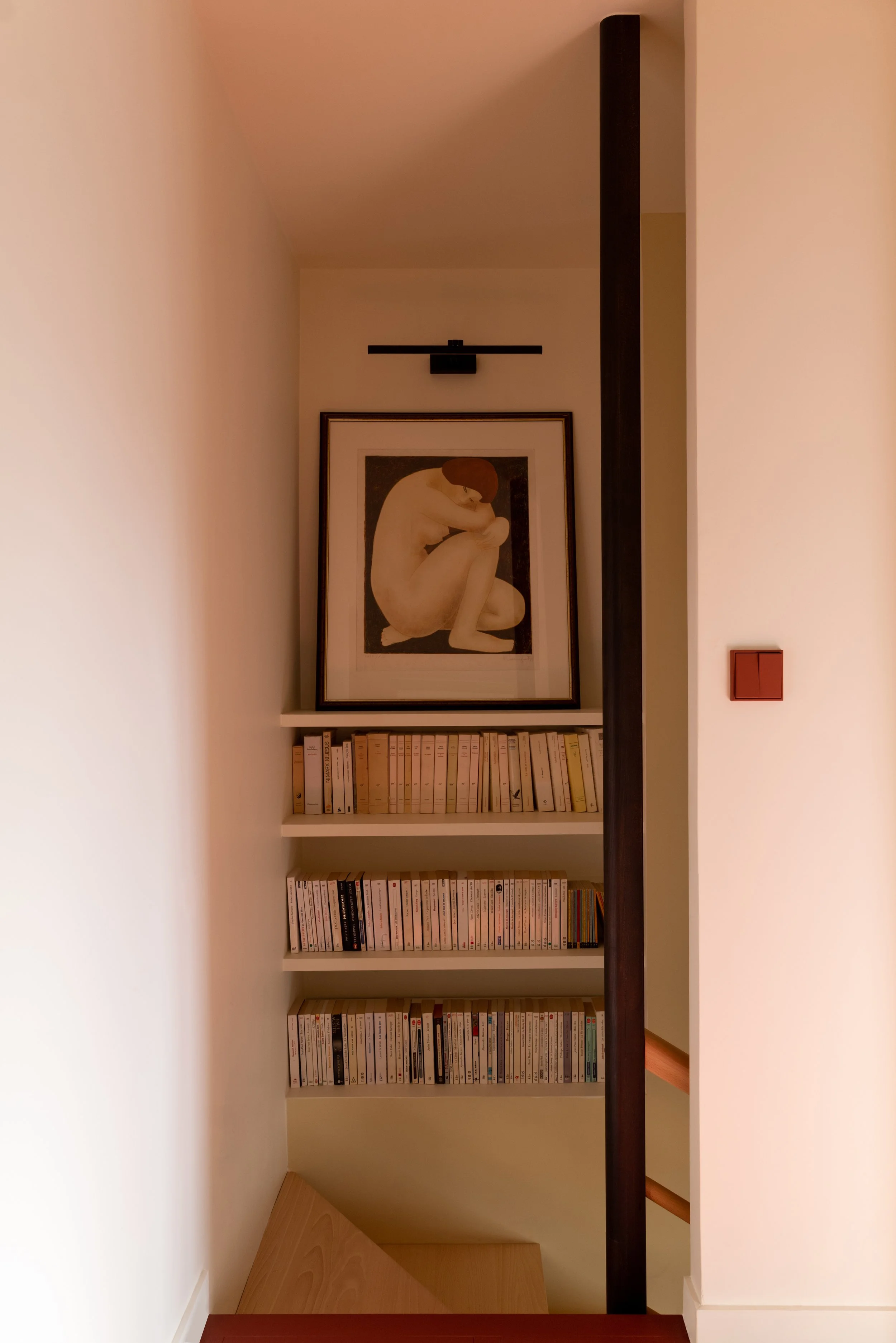 Chambre avec mezzanine — rénovation duplex 160 m² Bonne Nouvelle Paris, architecte d'intérieur Studio Emsé