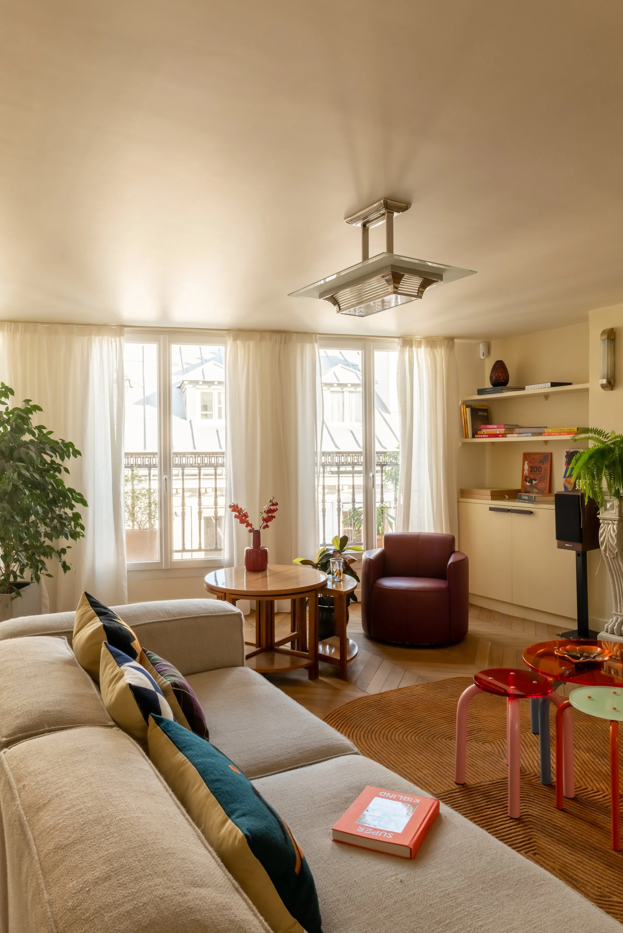 Salle à manger — rénovation duplex 160 m² Bonne Nouvelle Paris, architecte d'intérieur Studio Emsé