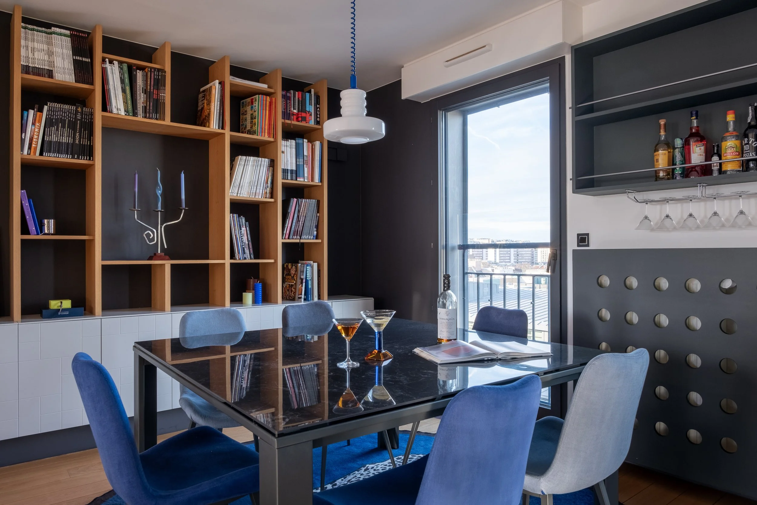 Panorama triplex — rénovation triplex 180 m² Boulogne-Billancourt, architecte d'intérieur Studio Emsé